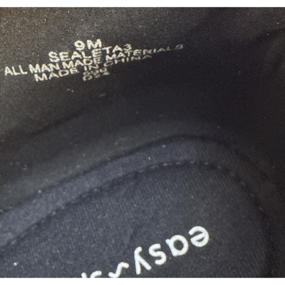 Easy Spirit Womens 9 M Sealeta Ankle Bootie Black Faux suede Square Toe NWOB - Picture 6 of 8